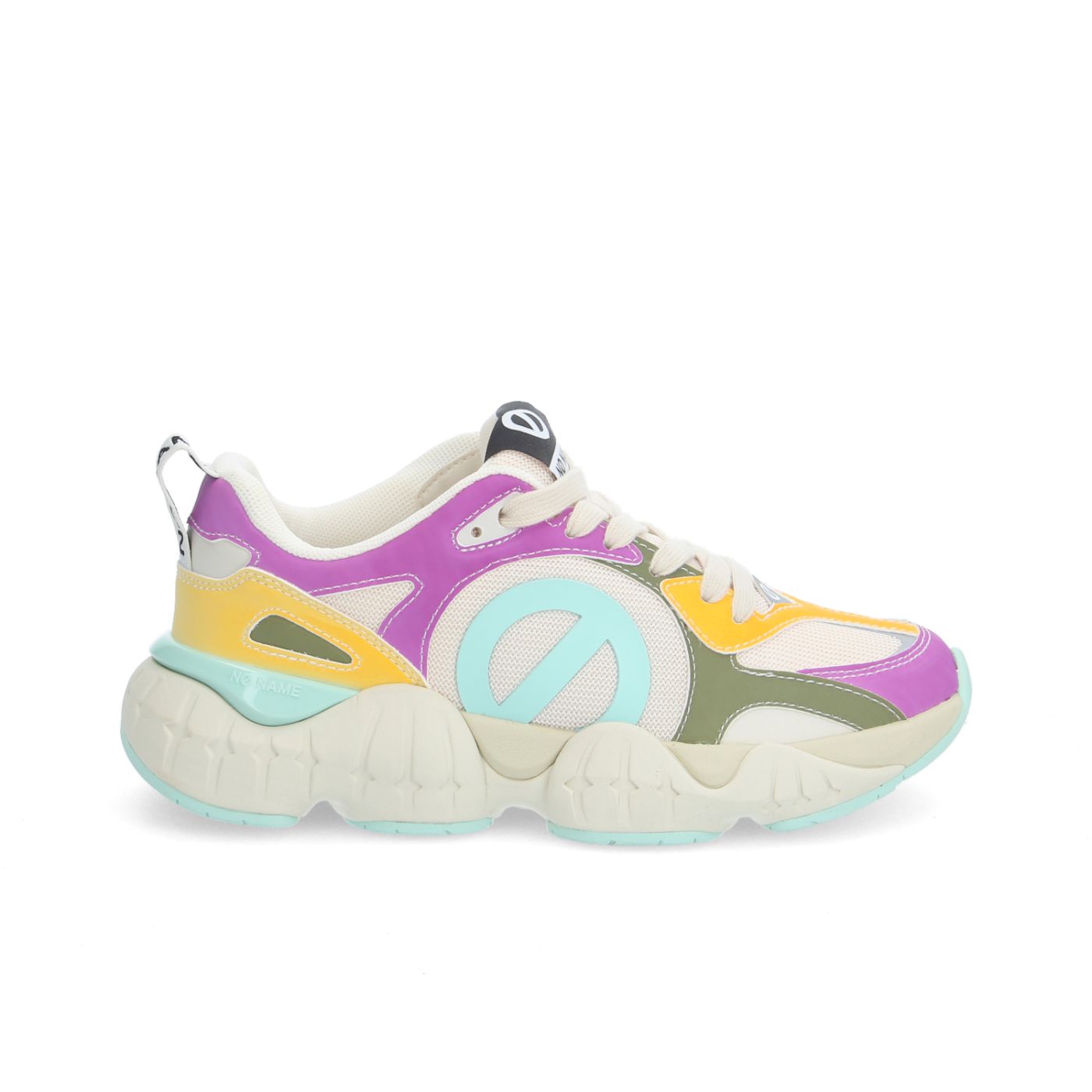 KRAZEE RUNNER W - KNIT/DISCOLOR - BIANCO SPORCO/LILLA